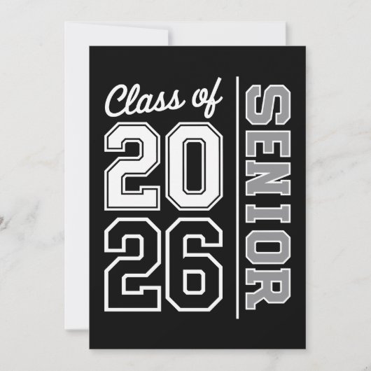 Klasse 2026 Abitur 26 Absolvent Einladung (Vorderseite)