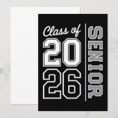 Klasse 2026 Abitur 26 Absolvent Einladung (Vorne/Hinten)