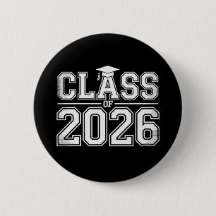 Klasse 2026 Abschluss 26 Absolvent Vintage Button