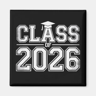 Klasse 2026 Abschluss 26 Absolvent Vintage Magnet