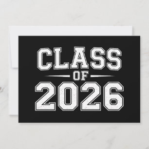 Klasse 2026 Abschluss Absolvent Retro Vintage Einladung