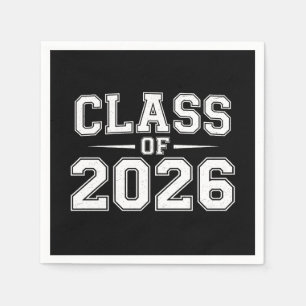 Klasse 2026 Abschluss Absolvent Retro Vintage Serviette