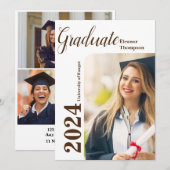 Klasse 2026 Abschluss des modernen Fotos Einladung (Vorne/Hinten)