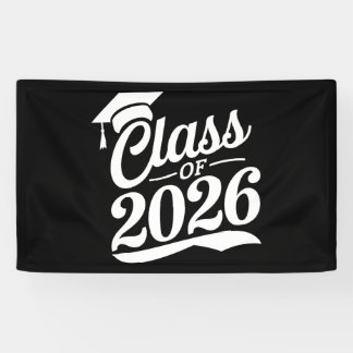 Klasse 2026 Abschluss für den Abschluss eines Schu Banner