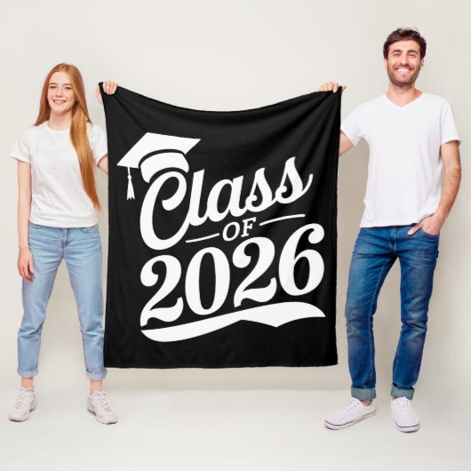 Klasse 2026 Abschluss für den Abschluss eines Schu Fleecedecke (Beispiel)