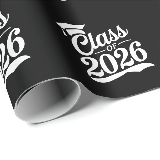 Klasse 2026 Abschluss für den Abschluss eines Schu Geschenkpapier (Rolleneckpunkt)