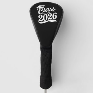 Klasse 2026 Abschluss für den Abschluss eines Schu Golf Headcover