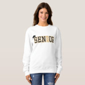 Klasse 2026 Abschluss Senior Orange Black Sweatshirt (Vorne ganz)