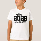 Klasse 2026 Abschluss Unterschreiben Mein Shirt Se (Vorderseite)