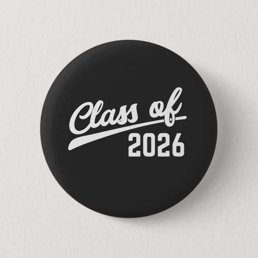 Klasse 2026 Abschlussjahr 2026 Schule Button (Vorderseite)