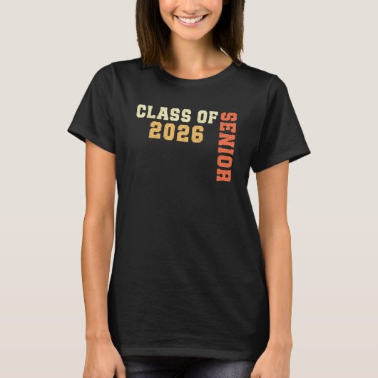 Klasse 2026 Absolvent 2026 Abschluss 2025 Schüler  T-Shirt (Vorderseite)