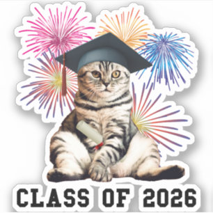 Klasse 2026 CAT Lover Aufkleber