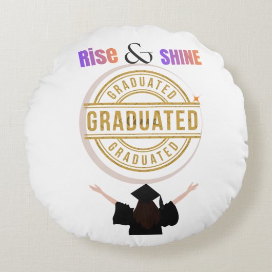 Klasse 2026 Elite 🎓 Rundes Kissen (Vorderseite)