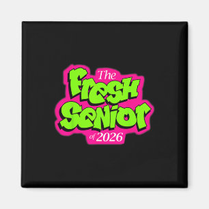 Klasse 2026 Frischer Senior 90er TV-Stil Retro-Abs Magnet
