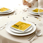 Klasse 2026 Goldenes Foto Serviette