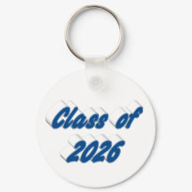 Klasse 2026 in blauer Typografie Abschluss