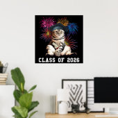 Klasse 2026 Katzenliebhaber Poster (Heimbüro)