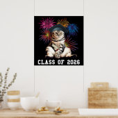 Klasse 2026 Katzenliebhaber Poster (Küche)