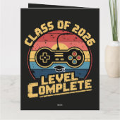 Klasse 2026 Level abgeschlossen Dankeskarte (Rückseite)