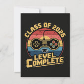 Klasse 2026 Level abgeschlossen Save The Date (Rückseite)