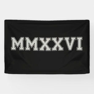 Klasse 2026 MMXXVI Senior 26 Abschluss Vintage Banner
