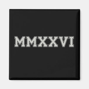 Klasse 2026 MMXXVI Senior 26 Abschluss Vintage Magnet