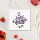 „Klasse 2026“ Prinzessin Tiara Serviette (Beispiel)