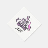„Klasse 2026“ Prinzessin Tiara Serviette (Ecke)