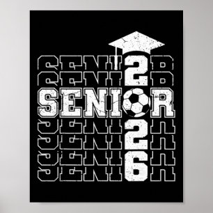 Klasse 2026 Senior 2026 Fußball Senioren Abschluss Poster