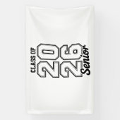 Klasse 2026 Senior 26 Abschluss Absolvent Banner (Vertikal)