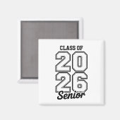 Klasse 2026 Senior 26 Abschluss Absolvent Magnet (Vorderseite/Rückseite)