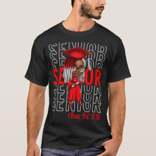 Klasse 2026 Seniorin 2026 Schwarze Frauen Mädchen T-Shirt