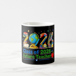 Klasse 2026 zukünftige Lehrkraft Schulmaterial Kun Kaffeetasse