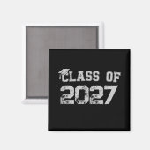 Klasse 2027 Abitur 2026 Absolvent Magnet (Vorderseite/Rückseite)
