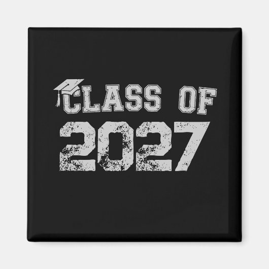 Klasse 2027 Abitur 2026 Absolvent Magnet (Vorne)
