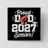 Klasse 2027 Abitur Fußball Stolz Vater Button (Vorderseite)