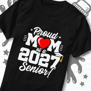 Klasse 2027 Abitur Herz Stolz Mama T-Shirt