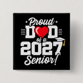 Klasse 2027 Abitur Herz Stolz Vater Button (Vorderseite)
