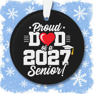 Klasse 2027 Abitur Herz Stolz Vater Ornament