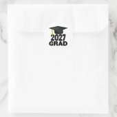 Klasse 2027 Abschluss-Bold Runder Aufkleber (Tasche)
