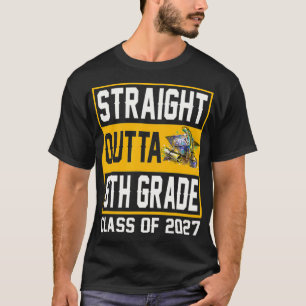 Klasse 2027 Abschluss: geradeaus nach 6. Klasse T-Shirt