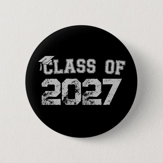 Klasse 2027 Abschlussklasse 2026 Absolvent Button (Vorderseite)