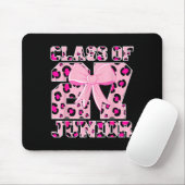 Klasse 2027 Junior Leopard rosa Schleife Mädchen-S Mousepad (Mit Mouse)