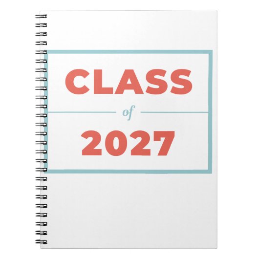 Klasse 2027 notizblock (Vorderseite)