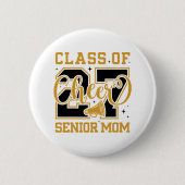 Klasse 2027 Senior Cheer Mom Button (Vorderseite)