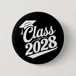 Klasse 2028 Abschluss für den Abschluss eines Schu Button