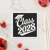 Klasse 2028 Abschluss für den Abschluss eines Schu Serviette (Beispiel)