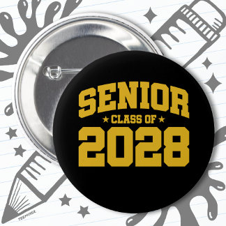 Klasse 2028 Abschluss in der Hochschule Senior 202 Button
