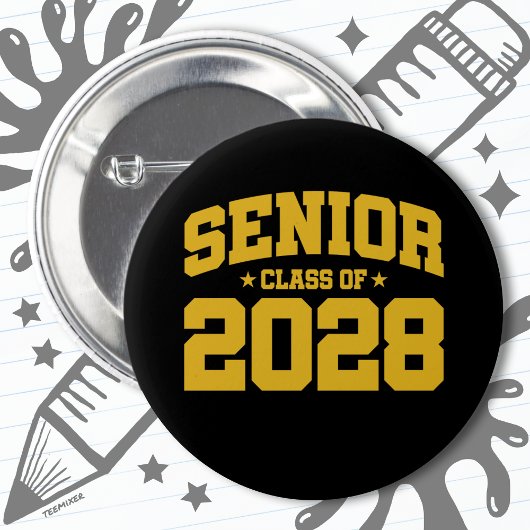 Klasse 2028 Abschluss in der Hochschule Senior 202 Button