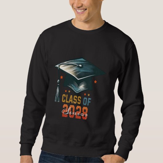 Klasse 2028 Abschluss School Future Grad Sweatshirt (Vorderseite)